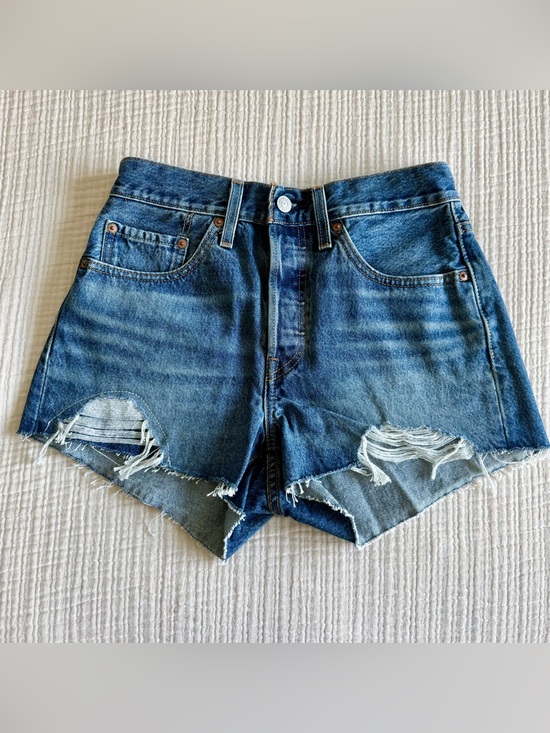 Levi's Pants - Levi's Distressed Blue Denim Cutoff Shorts